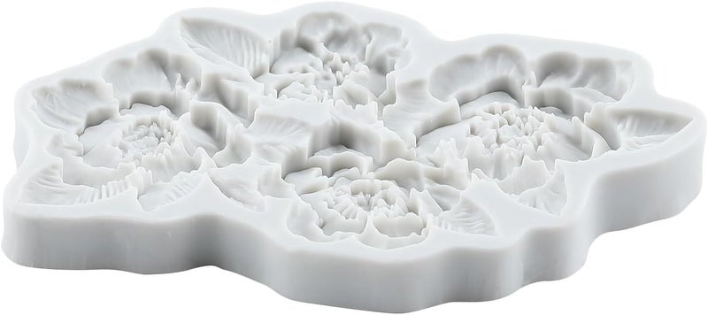 TAOXIBEI Flower Molds Flower and Leaf Silicone Mold for DIY Crafts Epoxy Resin Casting Jewelry Making - Image 3